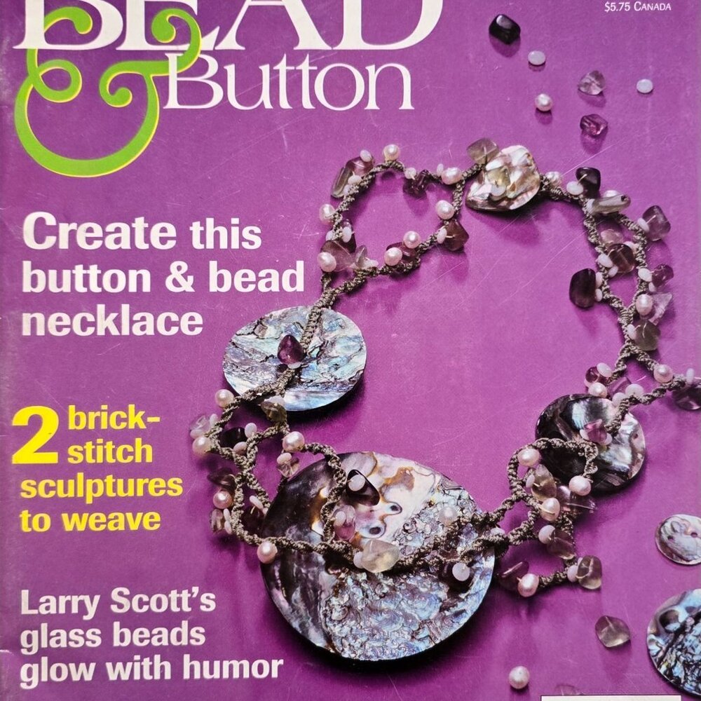 Bead And Button Magazine April 1998 Brick Stitch Sculpturs To Weave